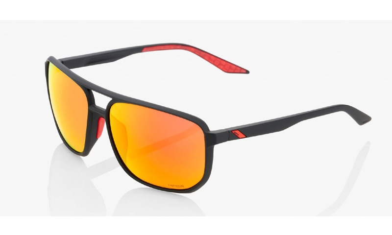 Brýle 100% Konnor Soft Tact Black-Hiper Red