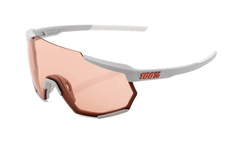 Brýle 100% Racetrap Soft Tact Stone Grey-Hiper Coral
