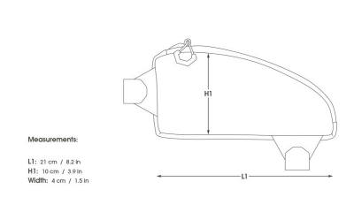 Brašna Apidura Backountry Top Tube 1l