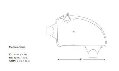 Brašna Apidura Backountry Top Tube 0.5l
