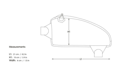Brašna Apidura Expedition top tube pack (1l)