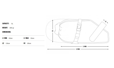 Brašna Apidura Racing saddle pack (5l)