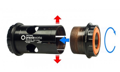 Středové složení Praxis MTB Shimano PF Hollowtech II